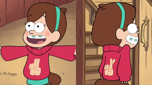 High Quality Mabel Fingers Crossed Blank Meme Template