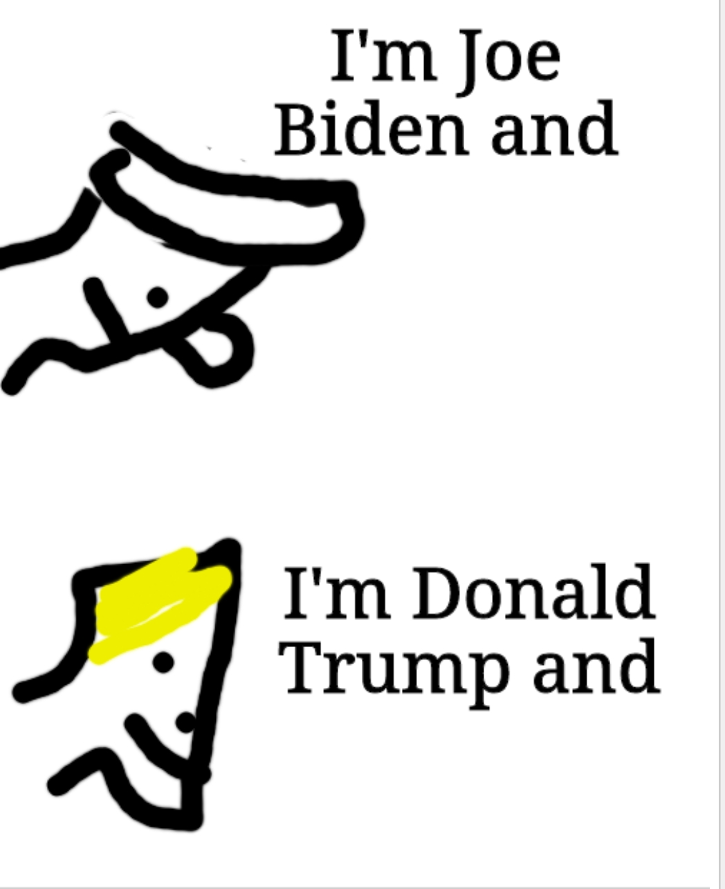 High Quality I'm Joe Biden Blank Meme Template