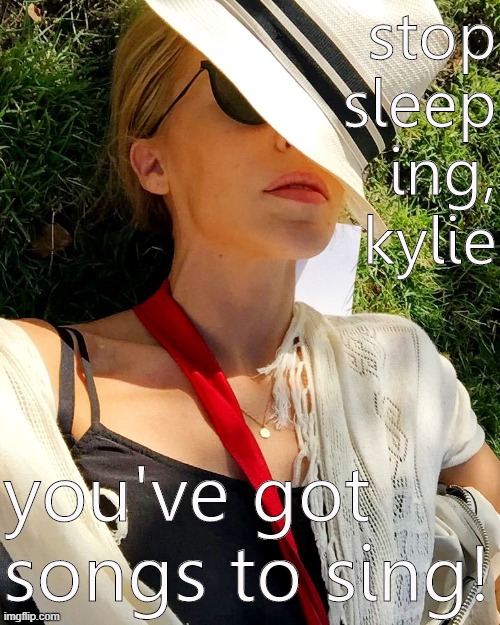 u think ur fans are gonna just let u sleep like that | stop sleep ing, kylie; you've got songs to sing! | image tagged in kylie sleep,sleeping,sleepy,sleep,singer,fans | made w/ Imgflip meme maker