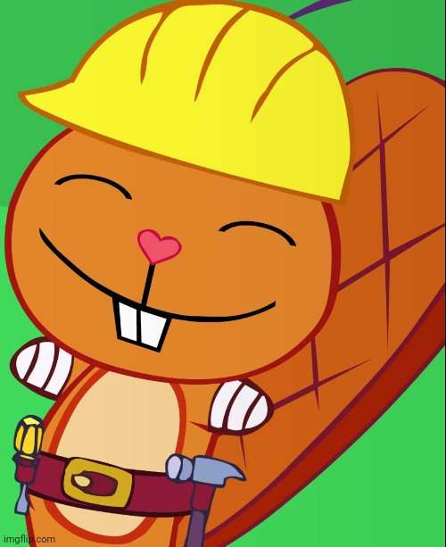 Happy Handy (HTF) | image tagged in happy handy htf,happy tree friends,cartoons | made w/ Imgflip meme maker