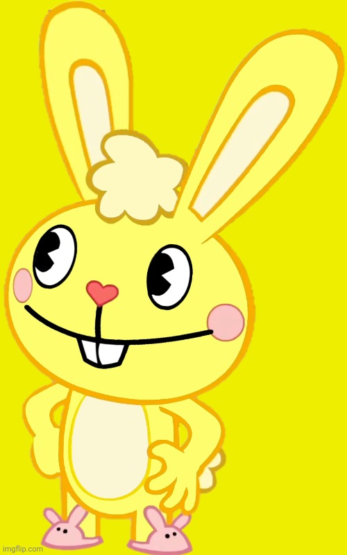 Cuddles is Cute! (HTF) | image tagged in cuddles vector htf,happy tree friends,cute | made w/ Imgflip meme maker