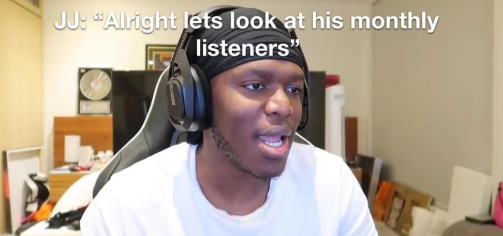 Monthly listeners ksi Blank Meme Template