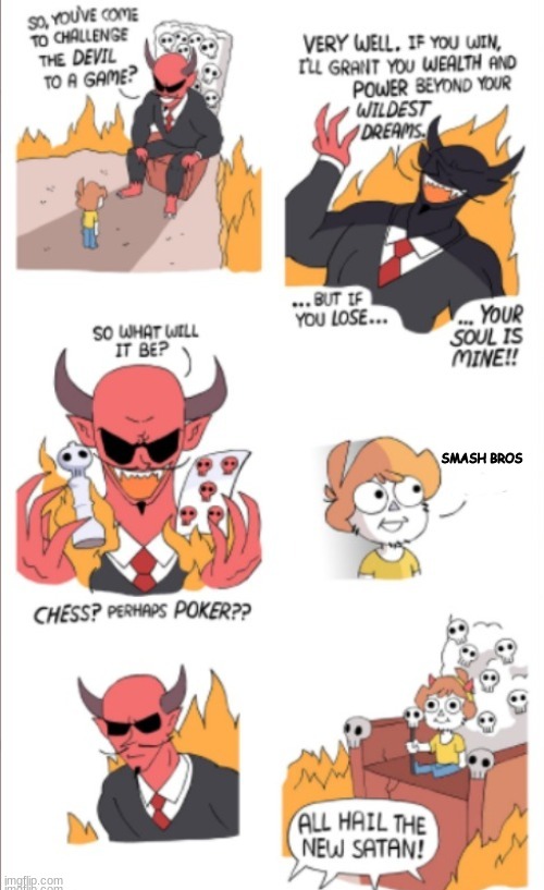 New Satan | SMASH BROS | image tagged in new satan | made w/ Imgflip meme maker