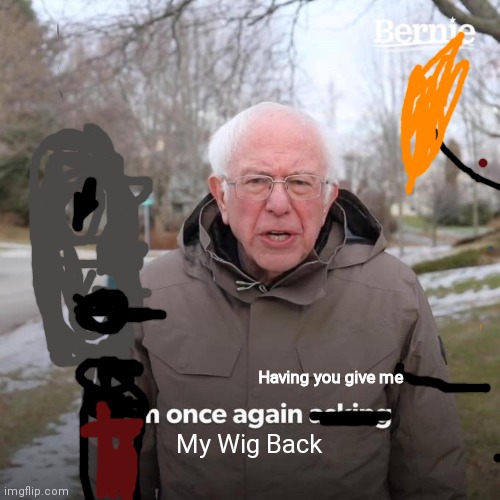 Pls help. | Having you give me; My Wig Back | image tagged in pew pew pew,if,you,don't,give,it | made w/ Imgflip meme maker