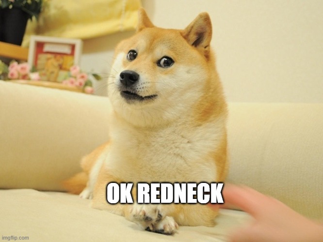 Doge | OK REDNECK | image tagged in doge | made w/ Imgflip meme maker