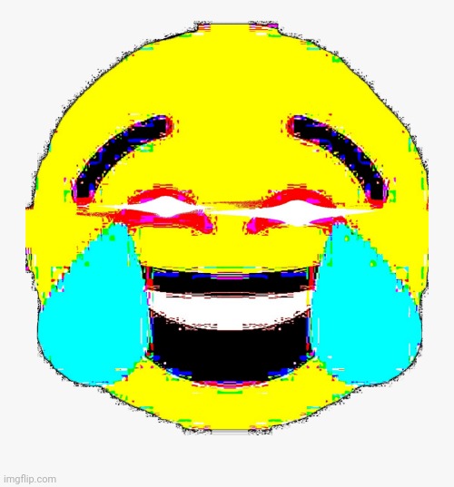 Deepfried Laughing Emoji | image tagged in deepfried laughing emoji | made w/ Imgflip meme maker