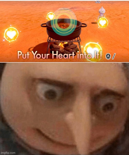Making curry in Pokemon: Sword and Shield | image tagged in uh oh gru | made w/ Imgflip meme maker