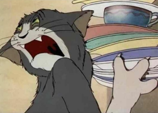 High Quality Tom & Jerry - Disgusted Tom Blank Meme Template
