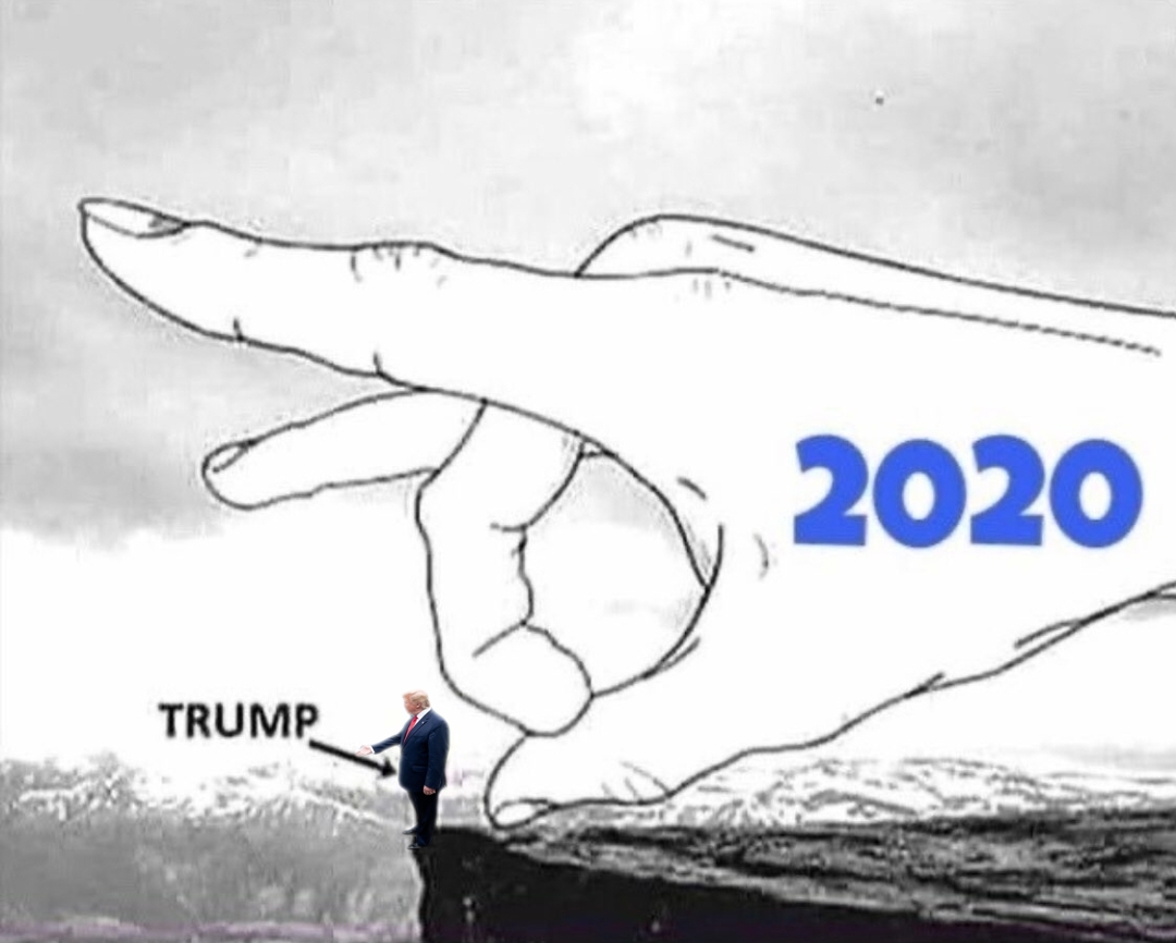 Trump Flicked Away 2020 Election Blank Meme Template