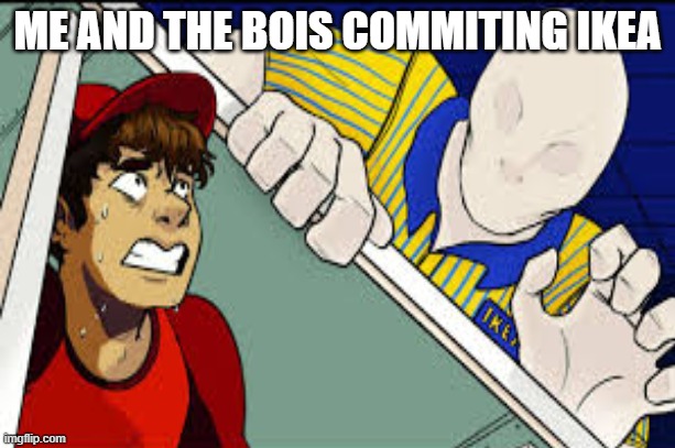 COMMIT IKEA | ME AND THE BOIS COMMITING IKEA | image tagged in memes | made w/ Imgflip meme maker