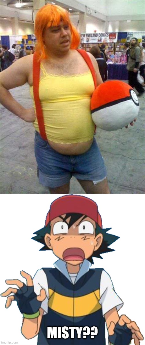 SHE "TRANSFORMED" | MISTY?? | image tagged in pokemon,cosplay,cosplay fail | made w/ Imgflip meme maker