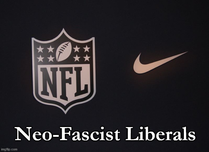 No Fans Left! | Neo-Fascist Liberals | image tagged in nfl | made w/ Imgflip meme maker