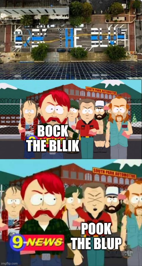 Now that is just bad design work | BOCK THE BLLIK; POOK THE BLUP | image tagged in they took our jobs | made w/ Imgflip meme maker
