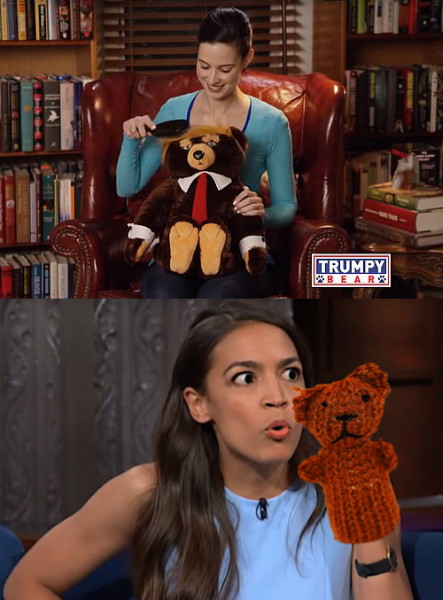 Trumpy Bear vs Biden Teddy Blank Meme Template