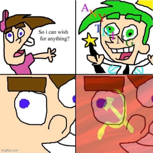 "Timmy's an average kid" | image tagged in fairly odd parents,communism | made w/ Imgflip meme maker