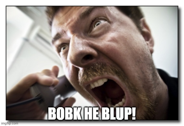 Shouter Meme | BOBK HE BLUP! | image tagged in memes,shouter | made w/ Imgflip meme maker