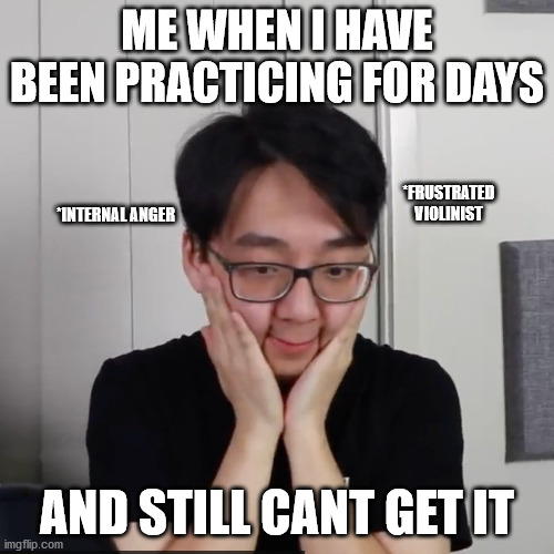 den | ME WHEN I HAVE BEEN PRACTICING FOR DAYS; *FRUSTRATED VIOLINIST; *INTERNAL ANGER; AND STILL CANT GET IT | image tagged in memes | made w/ Imgflip meme maker