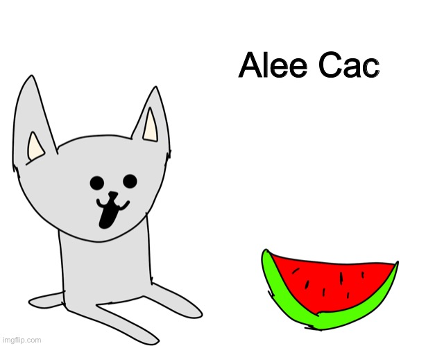 Belive or not... This cat loves watermelon so much. Feddy special edition part 9 | Alee Cac | image tagged in memes,funny,undertale,stream,usernames,drawing | made w/ Imgflip meme maker