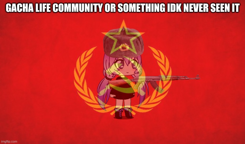 GACHA LIFE COMMUNITY OR SOMETHING IDK NEVER SEEN IT | made w/ Imgflip meme maker