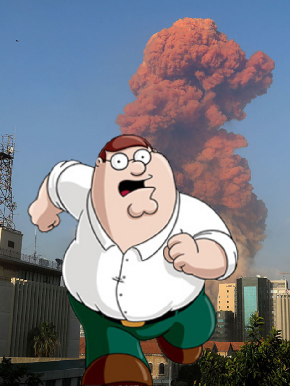 Beirut Explosion Peter Griffin Blank Meme Template