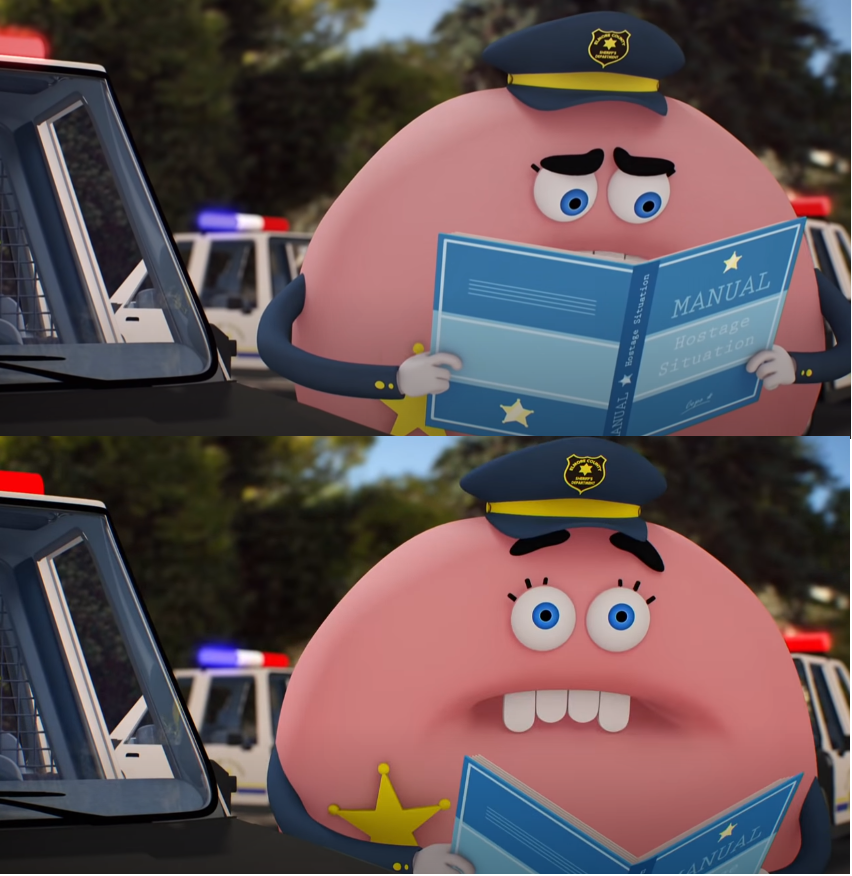 Gumball Police Upss template Blank Meme Template