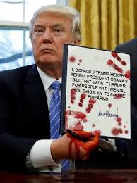 blood on hands trump Blank Meme Template