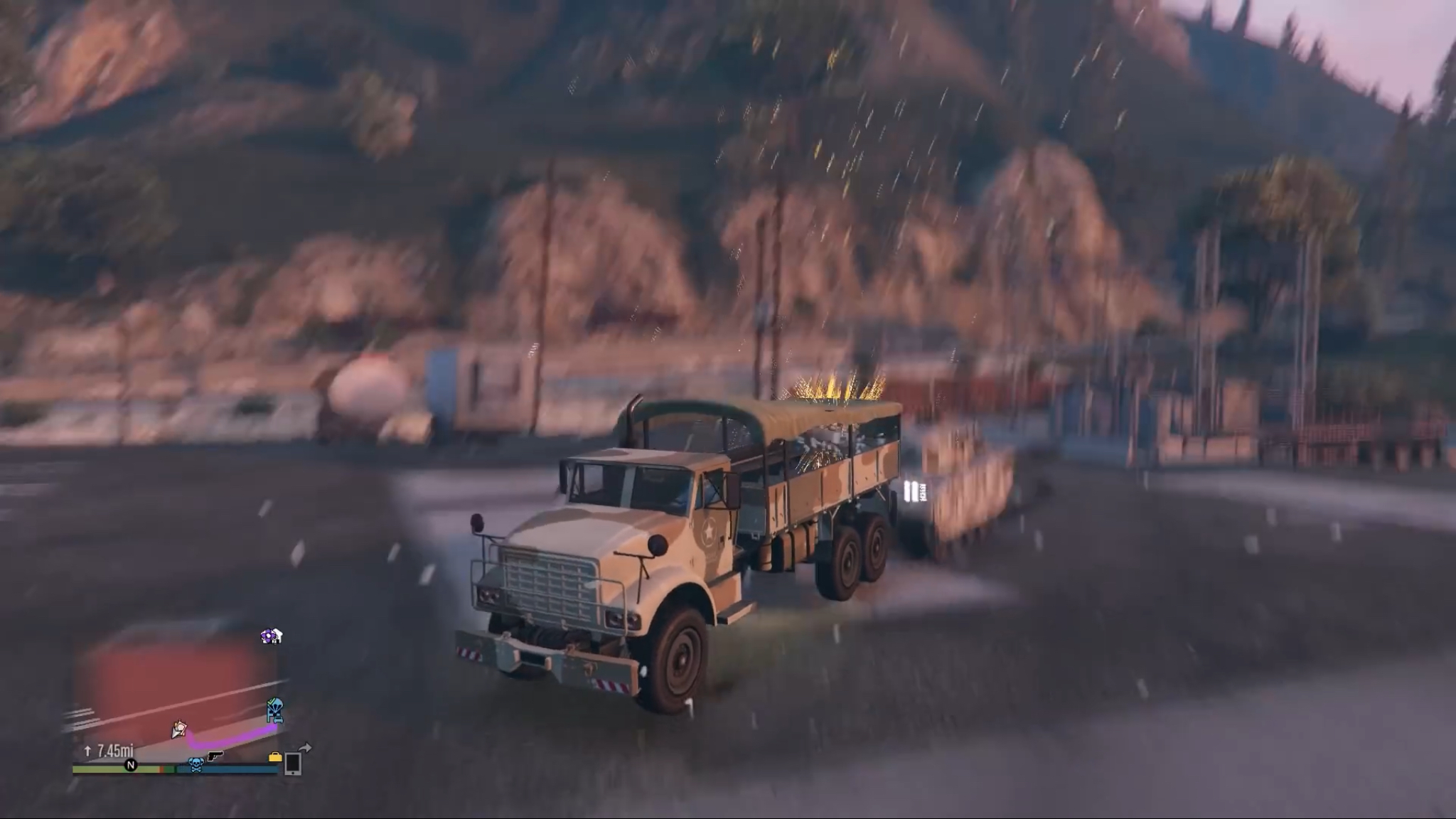 GTA 5 Army Truck and Tank Blank Meme Template