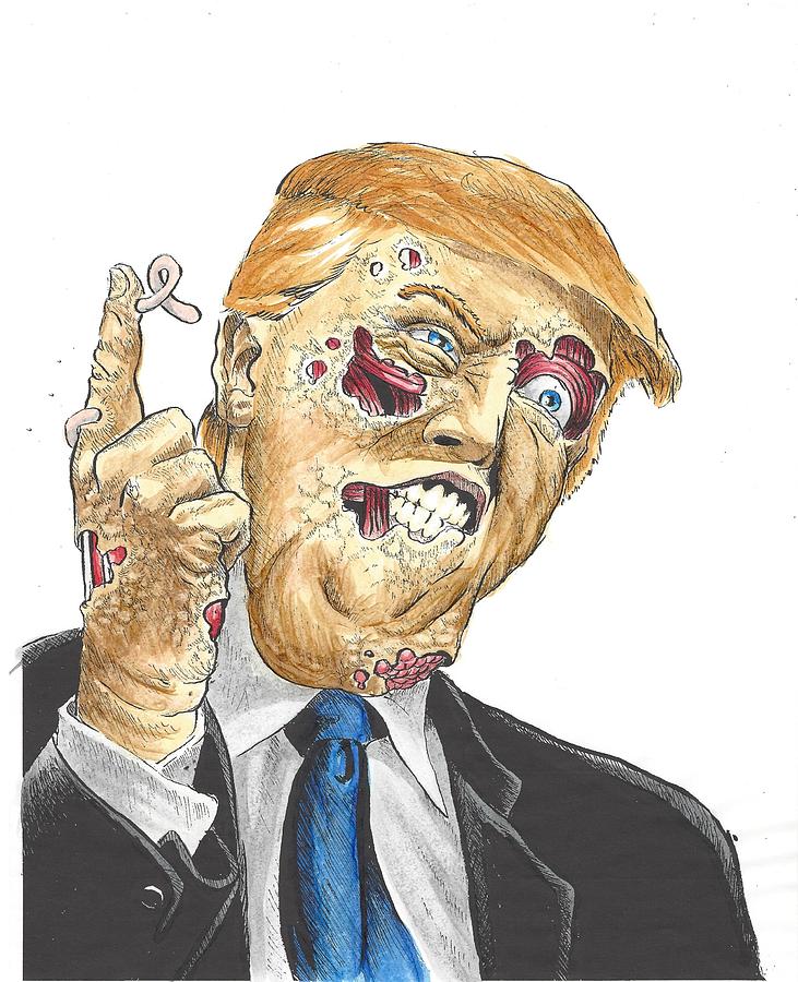 High Quality Zombie Trump Tyler Blake Blank Meme Template