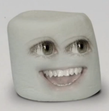 High Quality marshmallow happy Blank Meme Template