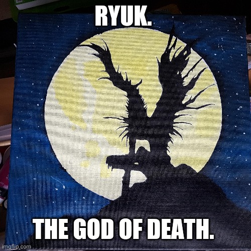 Ryuk from Death Note. | RYUK. THE GOD OF DEATH. | made w/ Imgflip meme maker