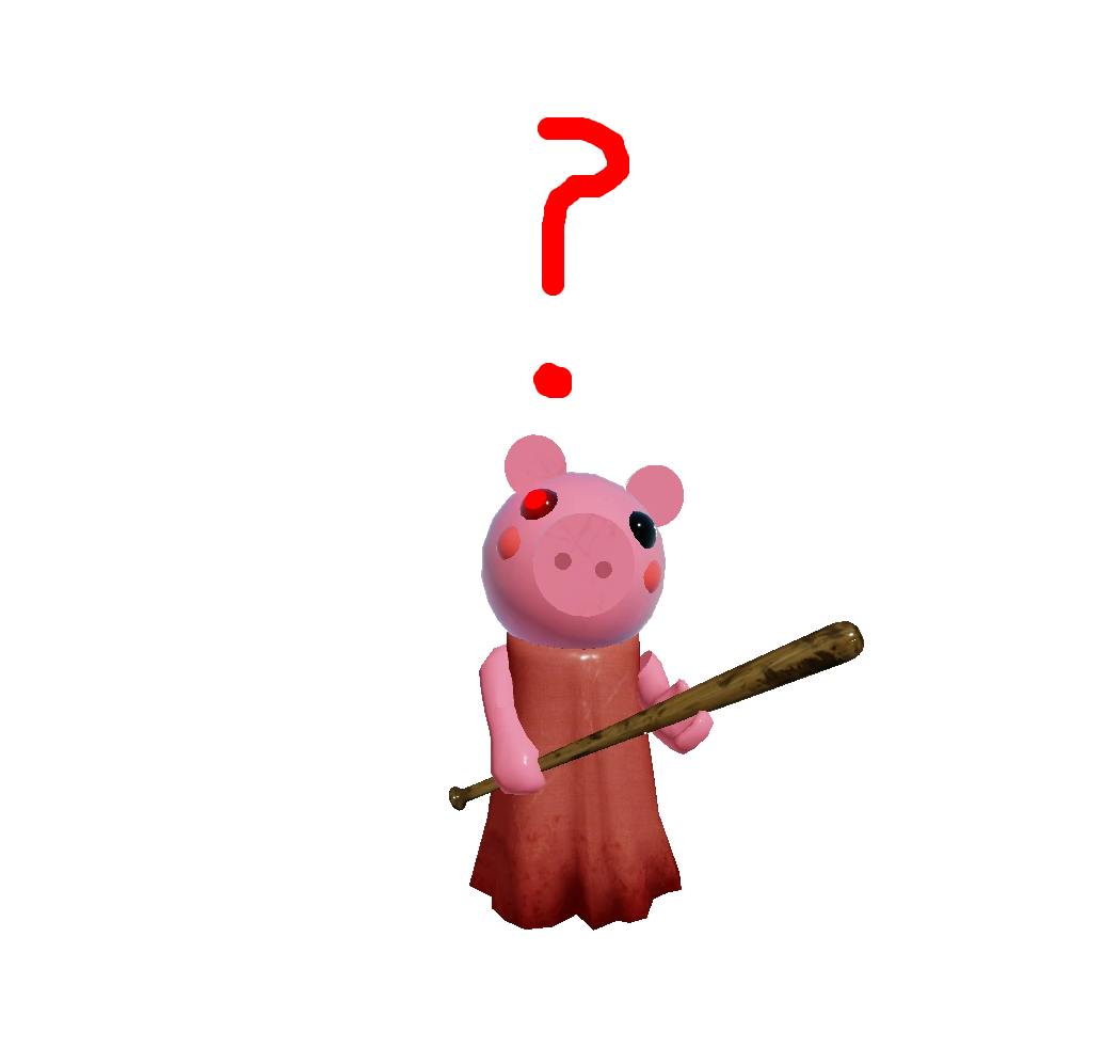 High Quality Piggy question mark Blank Meme Template