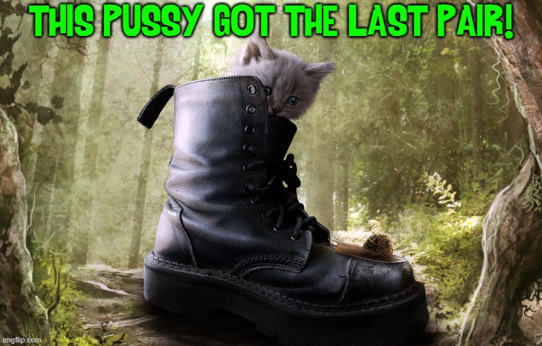 THIS PUSSY GOT THE LAST PAIR! | made w/ Imgflip meme maker