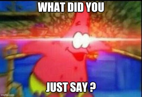 NANI | WHAT DID YOU; JUST SAY ? | image tagged in nani | made w/ Imgflip meme maker