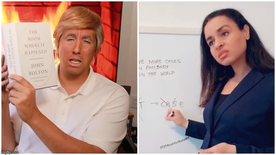 Just two of the many successful Trump impersonators who will lose their platforms if TikTok is banned. | image tagged in tiktok,tik tok,social media,trump is a moron,censorship,censored | made w/ Imgflip meme maker
