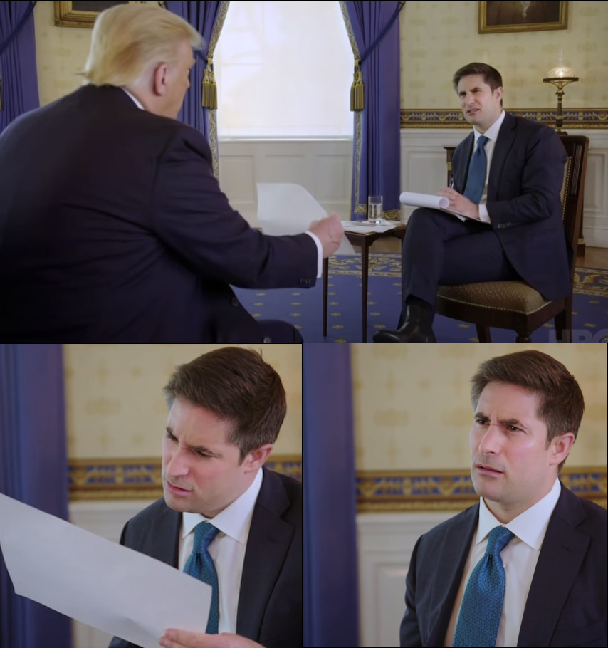Trump interview Blank Meme Template