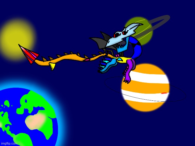 Space dragon. | made w/ Imgflip meme maker