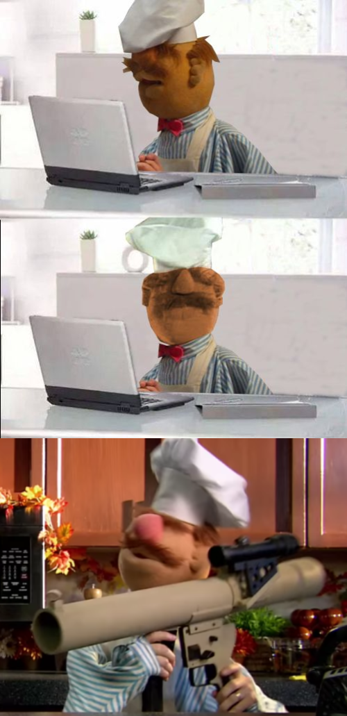 High Quality Swedish Chef internet rage Blank Meme Template