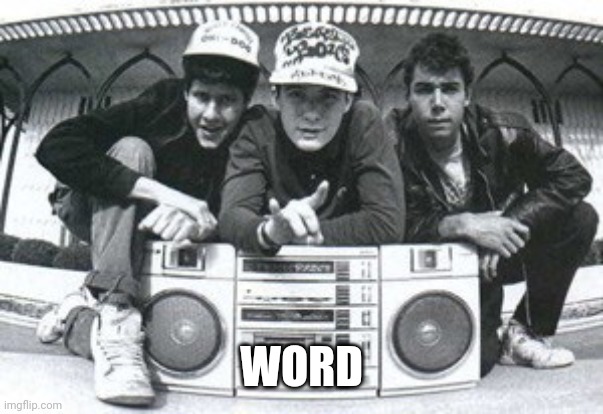 Beastie Boys | WORD | image tagged in beastie boys | made w/ Imgflip meme maker
