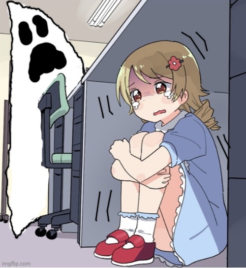 Anime Girl Hiding from Terminator | image tagged in anime girl hiding from terminator | made w/ Imgflip meme maker