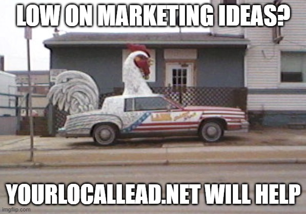 Fun with marketing | LOW ON MARKETING IDEAS? YOURLOCALLEAD.NET WILL HELP | image tagged in funny memes | made w/ Imgflip meme maker