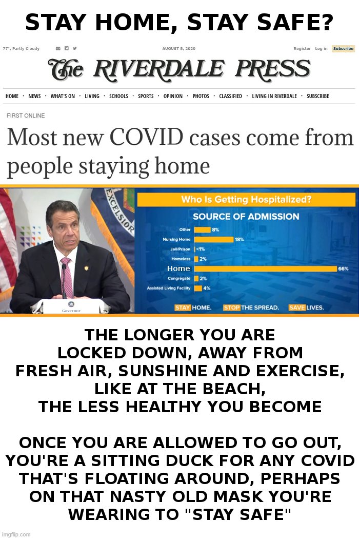 Stay Home, Stay Safe? Really? | image tagged in andrew cuomo,new york,covid,coronavirus,lockdown,forever | made w/ Imgflip meme maker