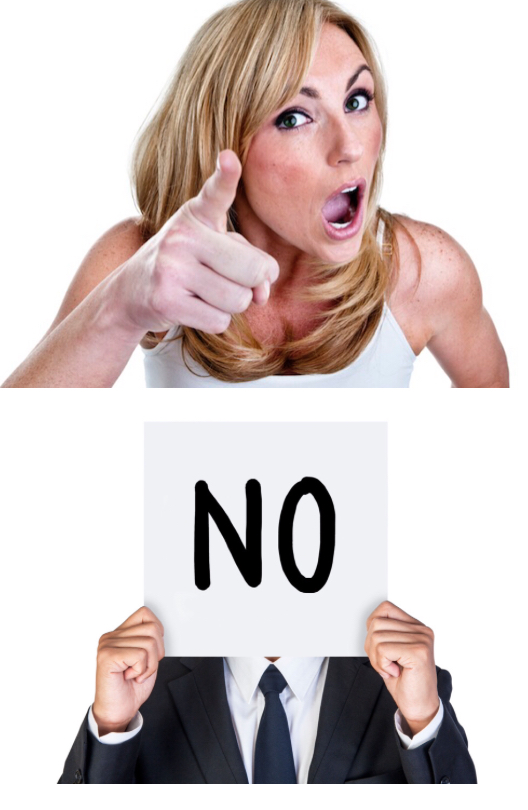 Someone saying NO Blank Meme Template