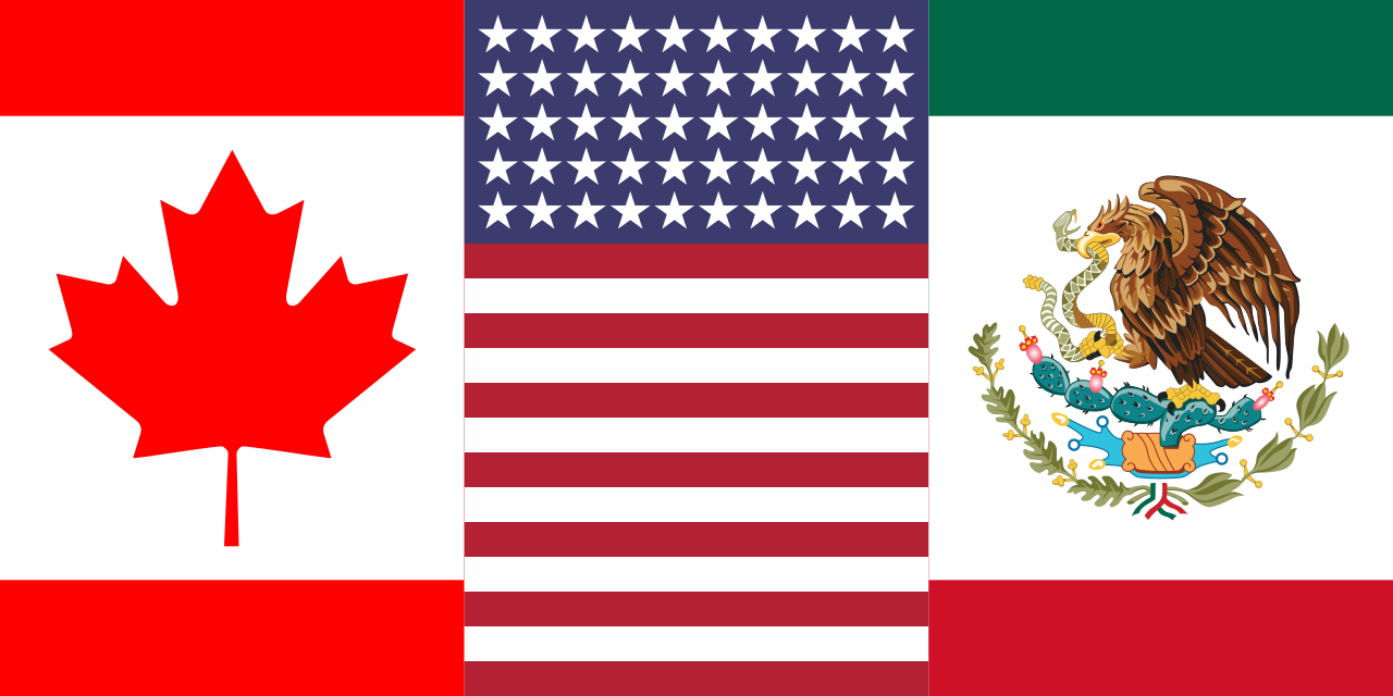 High Quality North America Flag Blank Meme Template