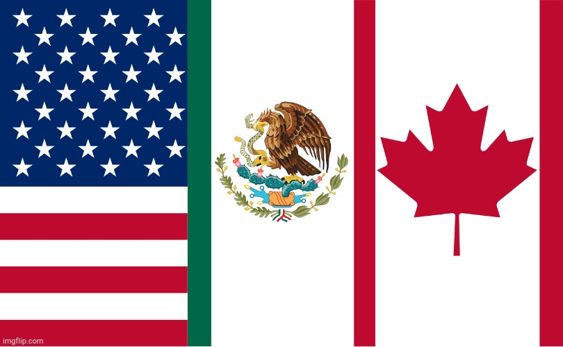 North America Flag | image tagged in north america flag | made w/ Imgflip meme maker