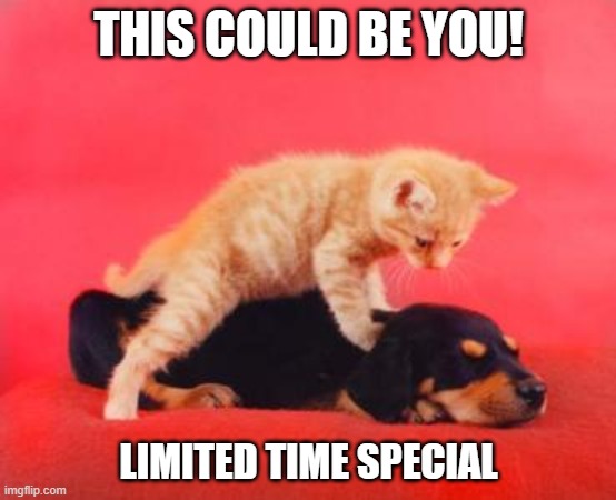 Free Massage | THIS COULD BE YOU! LIMITED TIME SPECIAL | image tagged in free massage | made w/ Imgflip meme maker