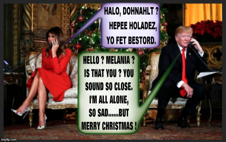 image tagged in melania,melania trump,donald trump,trump,christmas,happy holidays | made w/ Imgflip meme maker