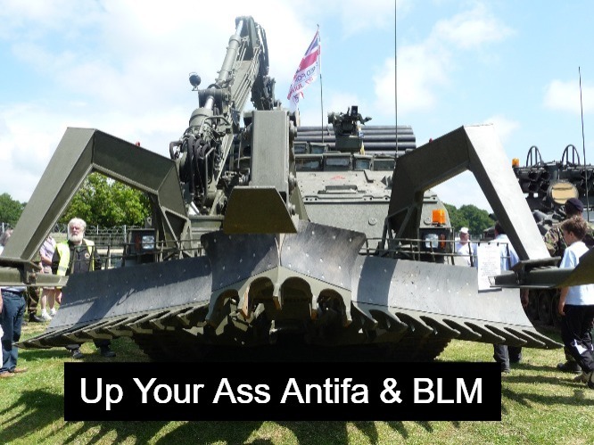 AntiFa & BLM Street Sweeper | image tagged in antifa,black lives matter,streetsweeper,get off my lawn,green lives matter,protester digester | made w/ Imgflip meme maker