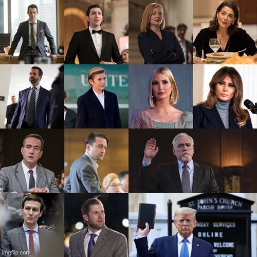 Succession Election | image tagged in trump,succession,hbo,corruption,royfamily | made w/ Imgflip meme maker