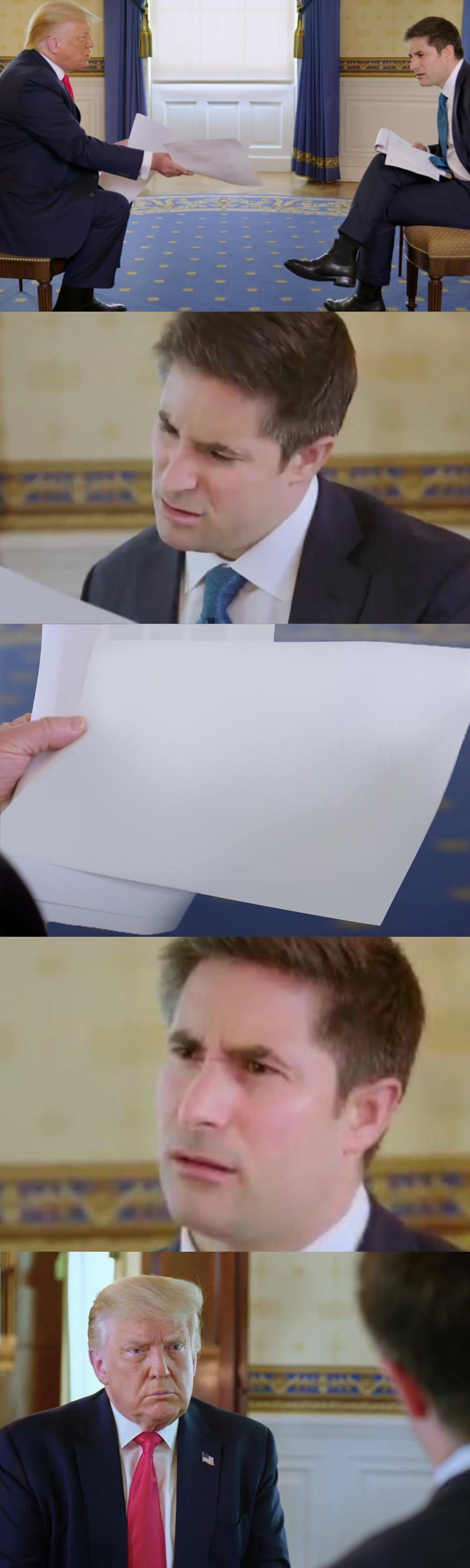 High Quality Trump's Interview Blank Meme Template