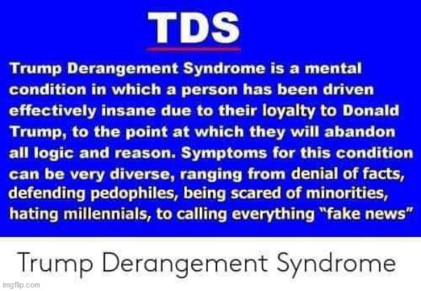 TDS | image tagged in tds,republicans,democrats,trump | made w/ Imgflip meme maker